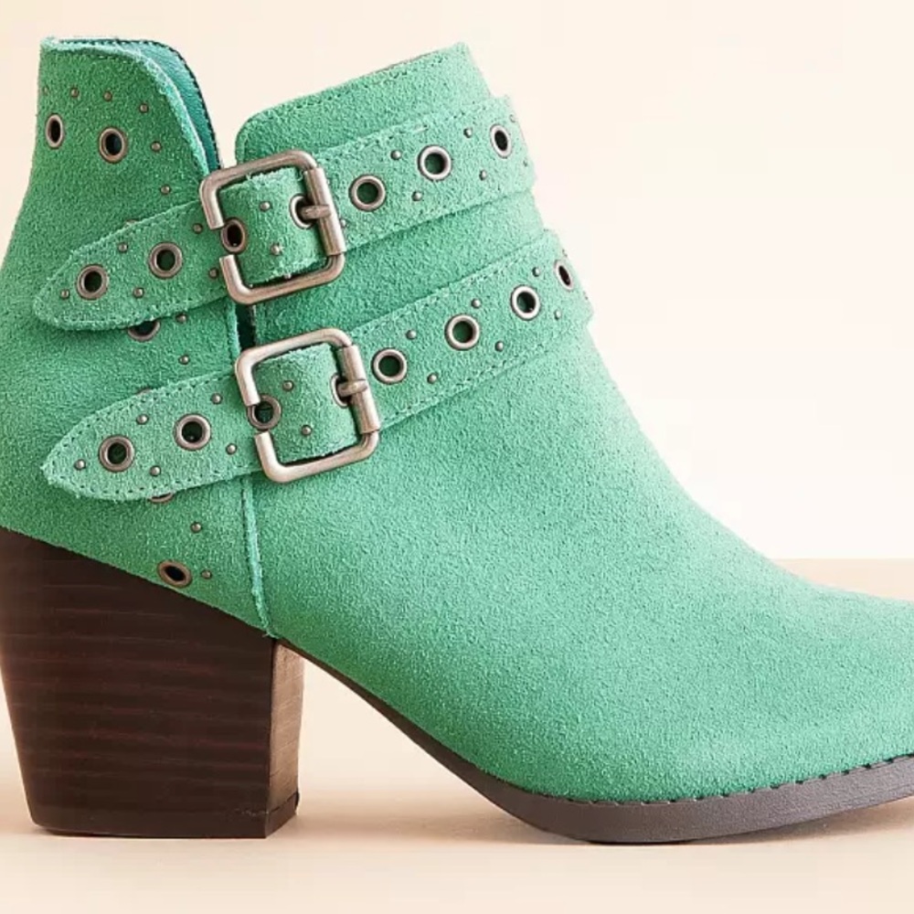 Naughty Monkey Elsa Leather Western Ankle Boots Size 9 - Picture 2 of 12
